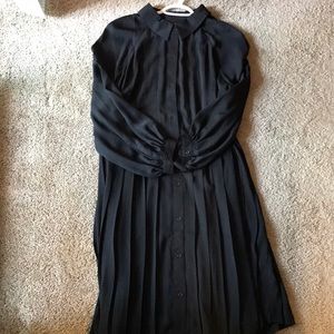 Lane Bryant (6th&Lane) Pleated Black Dress